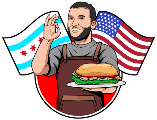 Amer's Deli mascot logo